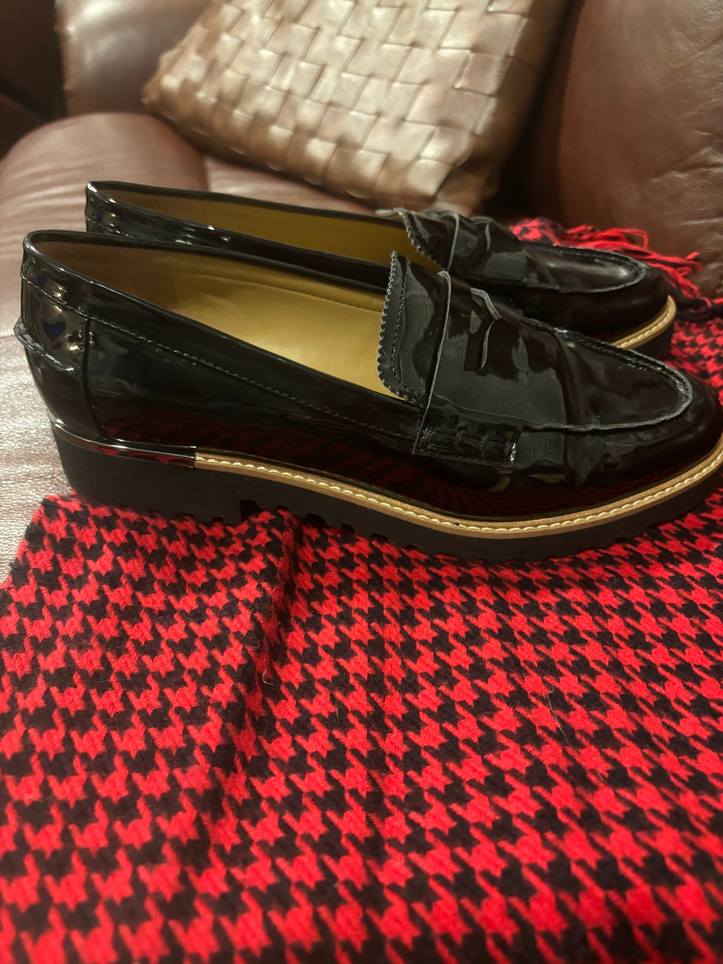 Franco Sarto Patent Leather Loafers/ Size 8.5