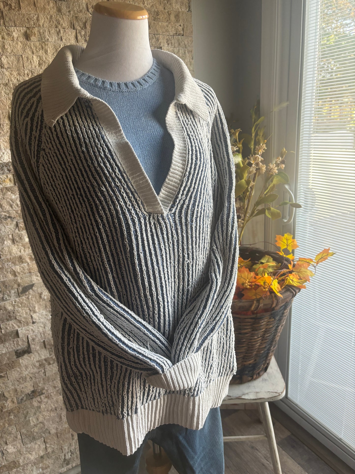 The Oversized Collar Sweater by Aerie/ Size Large