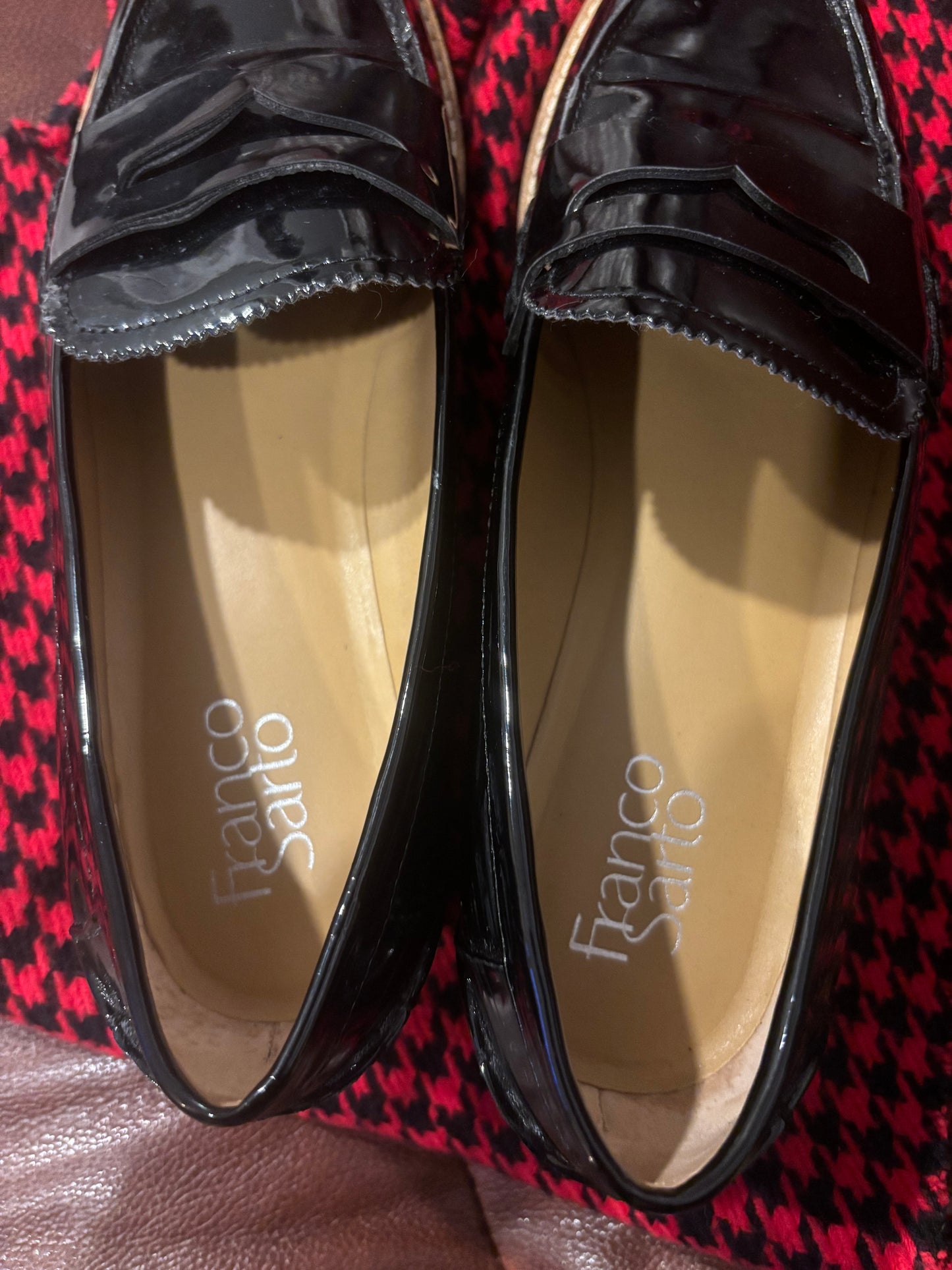 Franco Sarto Patent Leather Loafers/ Size 8.5