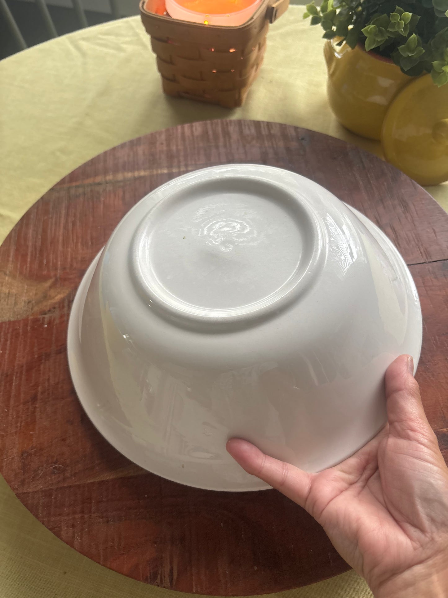 Hand painted Sunflower Pasta Bowl