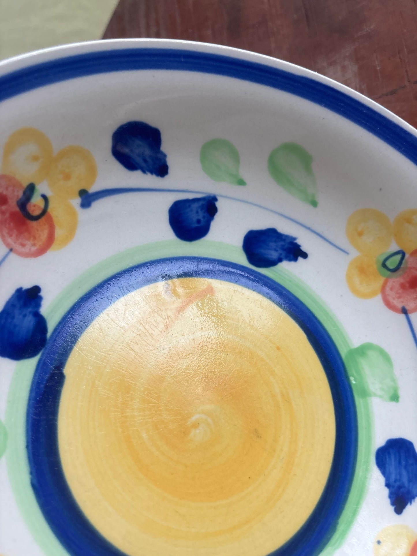 Hand Painted Flower Bowl